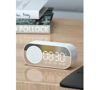 Haut-parleur Bluetooth sans fil,horloge subwoofer puissante multifonctionnelle,mini réveil intelligent AI,haut-parleur #C