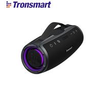 Haut-parleur Bluetooth Tronsmart Mirtune S100, puissant, 50W, étanche IPX7, poignée rétractable, batterie externe intégrée Bleu