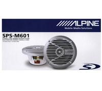 Alpine SPS-M601 (argent) 16,5 cm haut-parleur coaxial 2 voies marine...