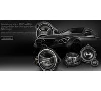 Emphaser Haut-parleur coaxial EM-MBS1 Plug & Play pour Mercedes Benz Classe C W205 Berline