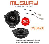 Haut-parleur coaxial Musway CSD42X 2 voies 10 cm (4") compatible avec Dacia S...