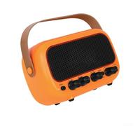 Haut-parleur compact 5 W avec configuration double haut-parleur pour amplification et portabilité de guitare électrique (orange)