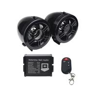 Haut-parleur de barre de main de moto | Audio de barre de main stéréo pour moto, amplificateur audio de moto avec sons d'alarme forts pour scooter, VTT, vélo électrique, chariot de golf et