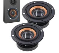 Haut-parleur de basse haute puissance de remplacement - 1 paire d'enceintes audio de 5,1 cm | Woofers ronds pour basses et aigus | Accessoires pour haut-parleurs | Mise à jour du son de cinéma en cas