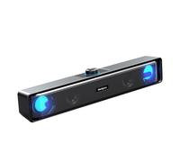 Haut-parleur de bureau Son surround stéréo 6D Subwoofer Deux doubles basses Bluetooth V5.0 Haut-parleur Thinkplus USB 3,5 mm Barre de son filaire Lecteur de musique, version filaire
