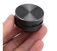 Haut-Parleur de Conduction en Os, Haut-Parleur Bluetooth sans Fil Lecteur de Musique, Stéréo Basse Créative avec Ventouse, Douche, Maison, Extérieur (Black)