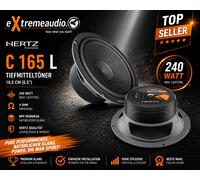 Hertz Haut-parleur de graves C 165L Cento 16,5 cm 80W 1 paire