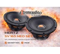 Haut-parleurs de graves Hertz SV 165 Neo SET SPL MIDRANGE 165mm - 1 paire 400...