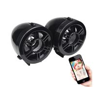 Haut-parleur de guidon de moto - Haut-parleur audio modifié pour guidon de moto - Amplificateur audio de moto avec sons d'alarme forts pour scooter, VTT, vélo électrique, chariot de golf et