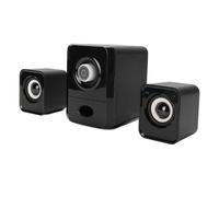 Haut-Parleur de L'ordinateur USB Sonore à 360 °, Contrôle de Volume, 2.1 Haut-Parleur Stéréo Basse, pour Ordinateur Portable pour Téléphone, avec Basse Puissante, Haut-Parleur
