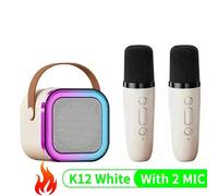 Haut-parleur de microphone karaoké K12 KTV,haut-parleur audio Bluetooth haut de gamme,petite colonne de chant Bluetooth pour enfants,maison professionnelle #F