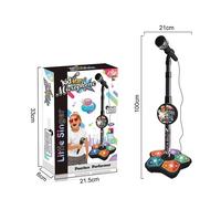 Haut-parleur de Microphone Musical avec chanson populaire,Instrument de musique,jouets éducatifs d'entraînement cérébral,Black