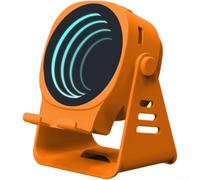 Haut-parleur de musique LED RVB BT5.3 avec support de téléphone RVB LED | Construction ABS, pilote 5 W, SNR 90 dB, taille compacte, s'adapte à un bureau ou une étagère