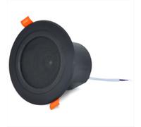 Haut-parleur de plafond 3 pouces 10 W résistant à l'humidité, large bande, avec couvercle, système audio domestique élégant, noir