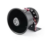 Haut-Parleur De Sirène De Police De Voiture,Klaxons De Voiture En Iode D'urgence,Alarme Super Forte,Tonalité Sonore,Haut-Parleur De Klaxon D'incendie De Police,200w,12v,24v - Type Black A