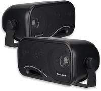 Haut Parleur De Voiture - 2X Enceinte Voiture - Fm - Sd - Usb - Aux - Puissance Imale 120W - 50W Rms - Matériel De Montage Inclus - Noir - 185 X 98 X 115 Mm[X1857]