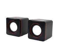 Haut-parleur d'ordinateur filaire USB 101 avec prise jack stéréo 3,5 mm pour ordinateur de bureau et ordinateur portable