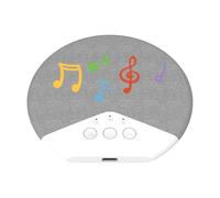 Haut-parleur d'oreiller sans fil, aide au sommeil portable, barre de son de 15,5 x 3,6 cm avec bruit blanc, couvre-chef ultra-fin, stéréo HiFi avec construction fine, soulagement pour les voyageurs à