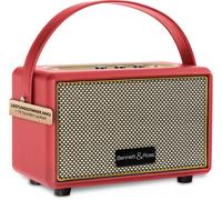 Bennett & Ross BB-820RD Blackmore Junior - Haut-Parleur Bluetooth rétro en Cuir avec accu 5200 mAh - Haut-Parleur Vintage avec 20W - Entrée MicroSD avec Lecteur MP3 - Aux-in - Enceinte Rouge