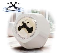 Haut-Parleur Fluide Magetic, Visualisez Veom Haut-Parleur Bluetooth Portable Audio Fluide Magetic, Haute Fidélité 360° Surroud Soud, BT 5.0 Trasmissio, Touch Desig, pour Le Bure, White