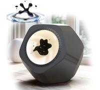 Haut-Parleur Fluide Magetic, Visualisez Veom Haut-Parleur Bluetooth Portable Audio Fluide Magetic, Haute Fidélité 360° Surroud Soud, BT 5.0 Trasmissio, Touch Desig, pour Le Bure, Silver