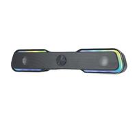 Haut Parleur Gaming Barre de son Sans Fil ALFES Black Illuminated 6W (2 * 3w)