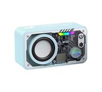 haut-parleur, haut-parleurs externes sans fil,Audio pour la maison | Haut-parleur sans fil de style robot avec son surround 3D et LED coloré pour le camping de fête à la plage