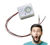 Haut-parleur hurlant fantôme - Haut-parleur activé par la voix - Son activé par la voix d'Halloween avec cri fantômes - Fonctionne avec piles - Avec lumière LED - Accessoires de cri