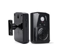 Haut-parleur infrarouge avec détecteur de mouvement activé pour Halloween avec microphone vocal enregistrable pour vente de magasin, alerte de porte de garage, carillon de porte de salutation, rappel