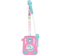 Haut-parleur karaoké et musique licorne avec 2 microphones