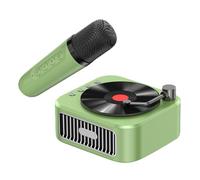 Haut Parleur karaoké pour - Machine à Chanter rétro Portable avec Microphone | Jouet Musical Portable pour fête d'anniversaire des Tout-Petits, Divertissement intérieur et extérieur, Cadeau