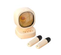 Haut-Parleur Karaoké Stéréo Hi-Fi Rétro avec Éclairage D'Ambiance, Intelligent Sans Fil pour Enfants, avec 2 Microphones