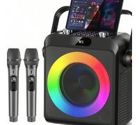 Haut-parleur [L'enceinte portable ultime prête pour les fêtes] Conçue pour les fêtes, notre machine à karaoké T19T est votre référence pour un plaisir sans fin. Avec une poignée de transport et une ba