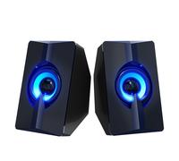 Haut-parleur lumineux coloré pour ordinateur portable, Mini usb 2.0, petit ordinateur de bureau, musique stéréo, Boombox, colonne LED, en Stock