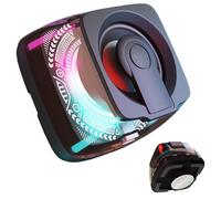 -Haut-Parleur magnétique pour la Salle de Bain - Système de Son sans Fil étanche, Colle sur métallique | Support de téléphone Portable Mains Libres, Mode lumière colorée Voyage Camping