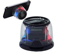 Haut-parleur magnétique sans fil - Mini lumière ambiante bluetoth rechargeable, lecteur de musique LED multicolore portable | Haut-parleur de banque d'alimentation léger pour les voyages à l'exté