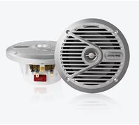 2 ALPINE SPS-M601 Haut-Parleurs 2 Voies Marins Argent De 165 MM 35 Watt RMS Boat