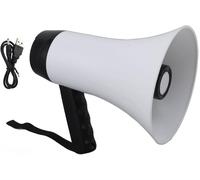 Haut-Parleur Mégaphone Portable, Mégaphone À Transmission Ultra Longue De 500 Mètres, Mégaphone Portatif Avec Enregistreur Vocal, Rechargeable Usb, 10 Heures D'Utilisation