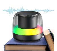 Haut-Parleur Mini | Haut-Parleur sans Fil 5.0 avec Subwoofer Et Éclairage RGB | Vivez uneExpérience Audio Immersive avec uneTechnologie Bass Améliorée, Offrant des Voix Claires Et uneIntégration Ha