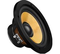 Monacor SPH-174KE Haut-parleur de grave médium hi-fi avec châssis classique et membrane de haute qualité Convient pour un montage dans des enceintes closes Noir/beige