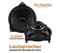 Musway Haut-parleur coaxial CLM42X 2 voies 10 cm (4") compatible avec Mercedes-Benz C/GLC/E