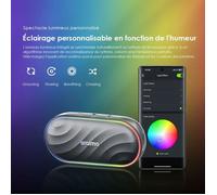 Haut-parleur - oraimo - SpaceBox - Bluetooth 5.4 - 8W - Lumières personnalisables