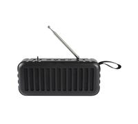 Haut-parleur Portable à énergie solaire, haut-parleur stéréo sans fil, compatible avec Bluetooth, Radio FM, lampe de poche LED