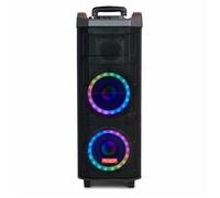 Aiwa KBTUS-608 Altavoz Portátil Bluetooth Con Karaoke 600W + 2 Micrófonos