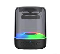 Haut-parleur portable avec effets de lumière RVB, son stéréo 5.0, compact pour Mini pour BOOMBOX pour la maison, les fêtes, les voyages en plein air