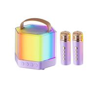 Haut-parleur portable avec microphone, haut-parleur sans fil, haut-parleur Powerful Coil Sound, Entertainment Tool, idéal pour les fêtes, les activités en plein air, les fêtes familiales, les