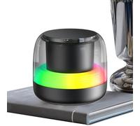 Haut-parleur portable | Bass Wireless 5.0 Subwoofer Enceinte avec lumière | Portée de transmission de 10 mètres Lecteur de musique pour chambre à coucher, salon, camping, extérieur, piscine, fête
