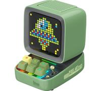 Haut-parleur portable Bluetooth, écran DIY pixel art, fonction alarme intelligente, batterie 5000mAh, Ditoo-Pro Vert