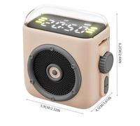 Haut-parleur Portable - Boîte À Son Magnétique Lecteur De Musique | Haut-parleurs d'Extérieur avec Clip Arrière - Pour Maison Et Chambre Et Voiture Et Pique-Nique Et Fête Et Voyage Et Plage Et Fitness