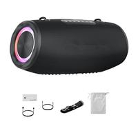 Haut-Parleur Portable de Grande Taille, Haut-Parleur sans Fil avec Basses Haute Puissance 80 W avec Effets de Lumière Colorés, Idéal pour Le Divertissement Toute la Journée et Le Streaming